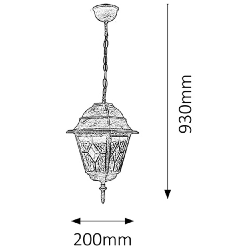 Rabalux - Buitenlamp 1xE27/60W/230V