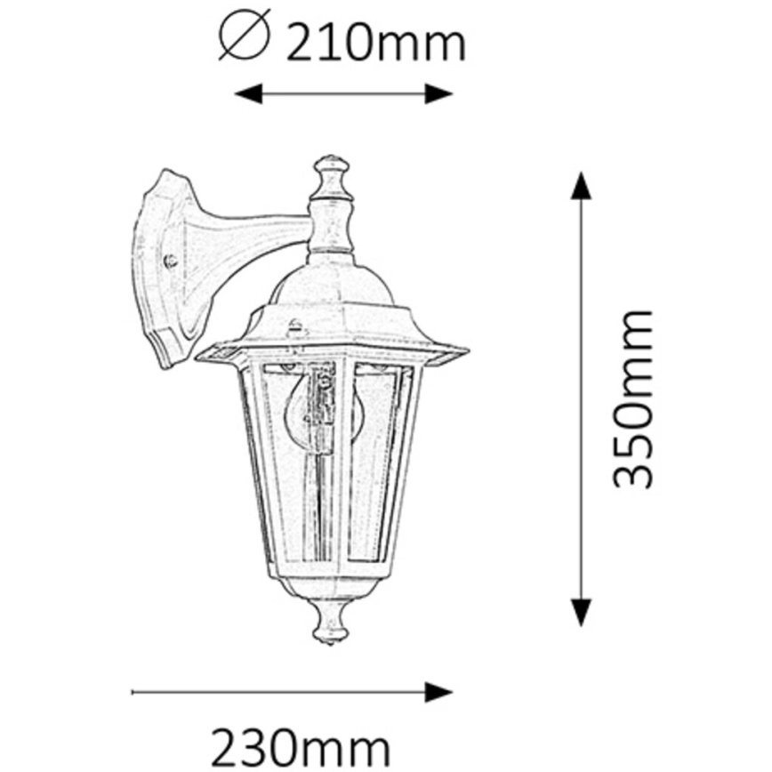 Rabalux - Buiten wandlamp 1xE27/60W/230V