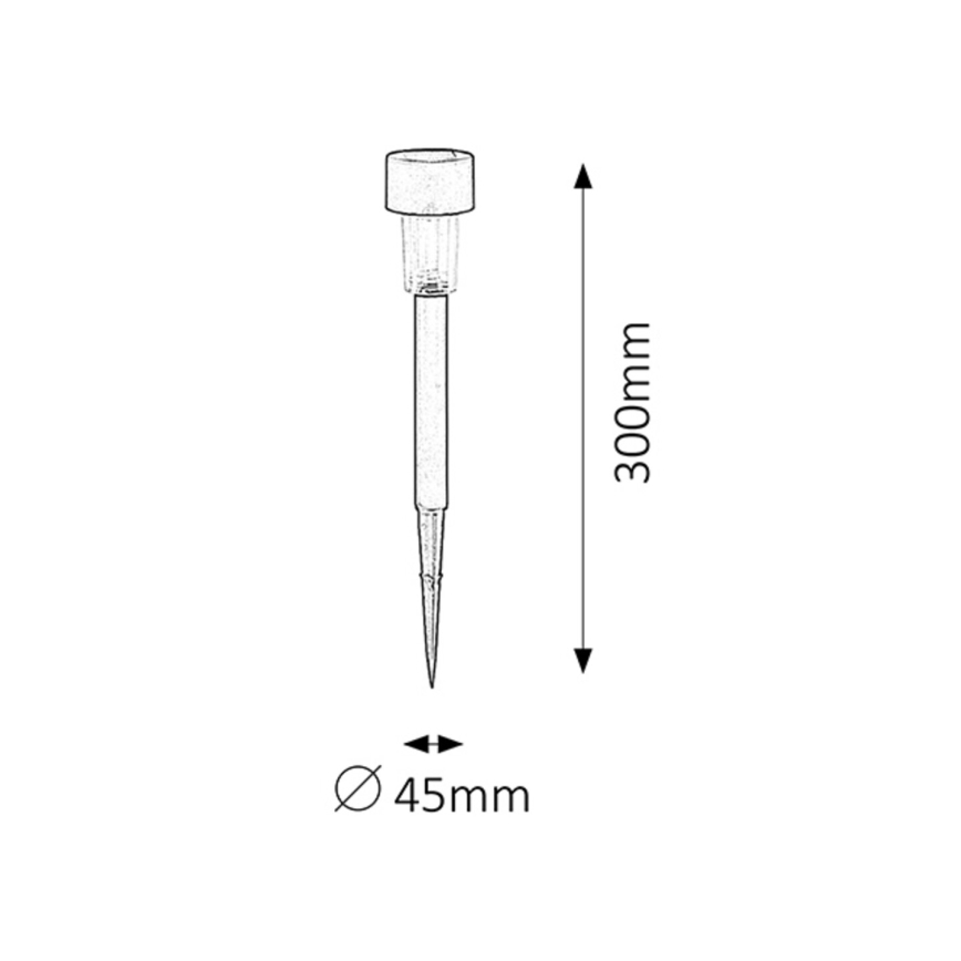 Rabalux - LED-zonnepaneelverlichting/0,1W/1,2V IP44 40 mAh