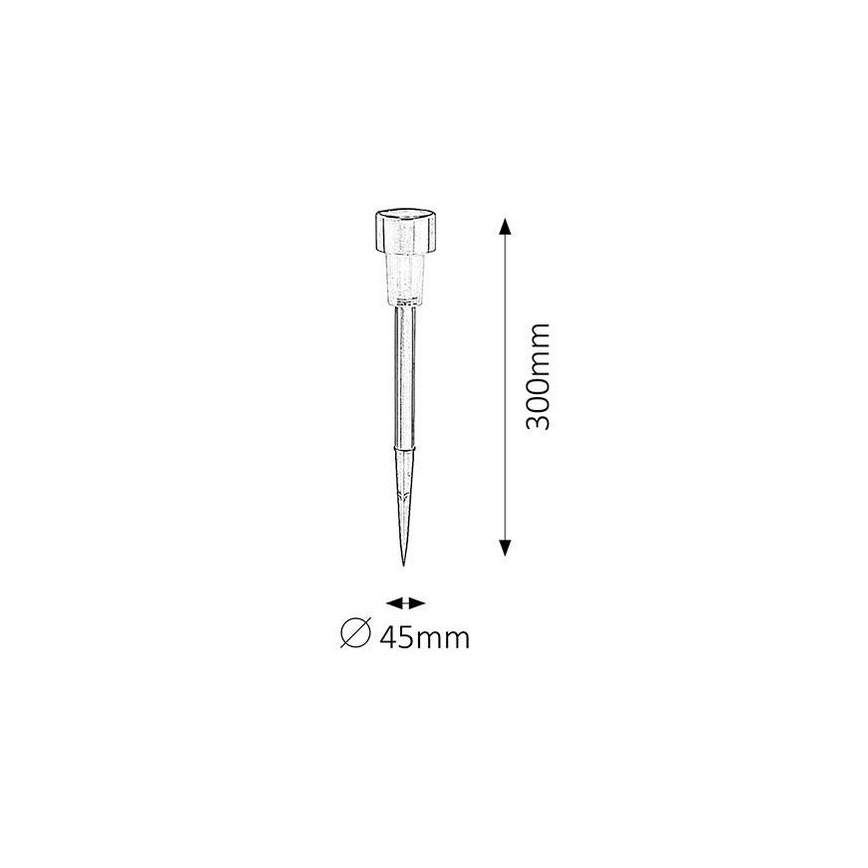 Rabalux 8366 - LED Solar verlichting SOLAR 1xLED/0,1W/2xAAA IP44