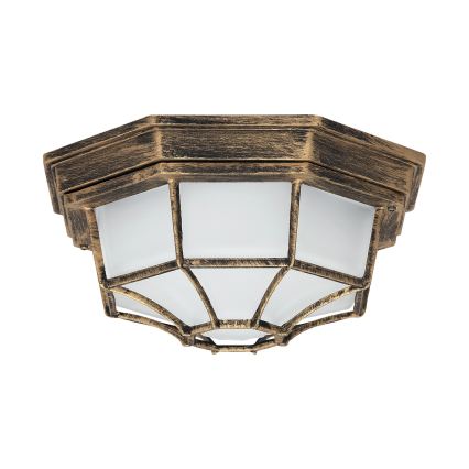 Rabalux - Buitenplafondlamp 1xE27/100W/230V IP44 goud/patina/zwart