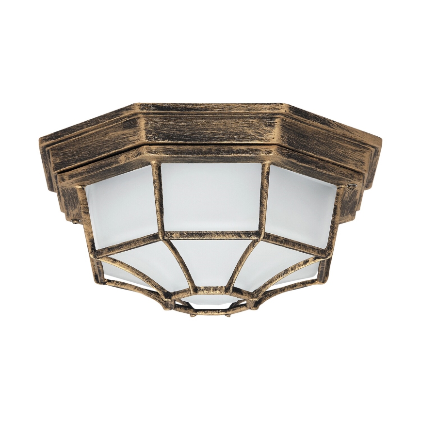 Rabalux - Buitenplafondlamp 1xE27/100W/230V IP44 goud/patina/zwart