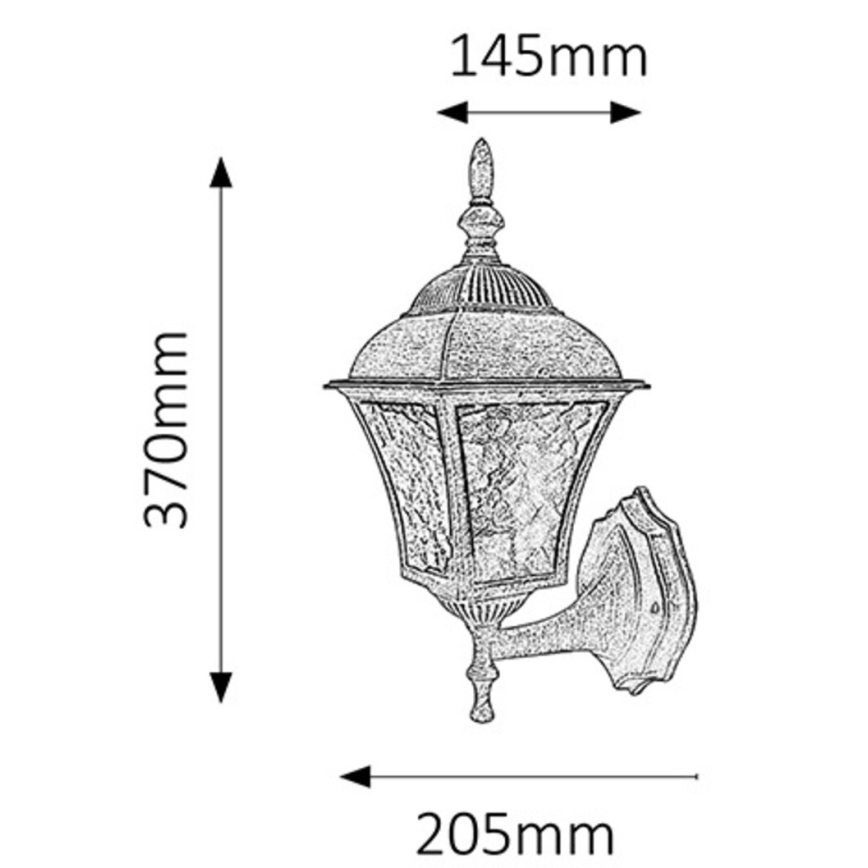 Rabalux 8397 - Buiten wandlamp TOSCANA 1xE27/60W/230V IP44