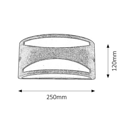 Rabalux - Buiten wandlamp 1xE27/60W/230V IP54