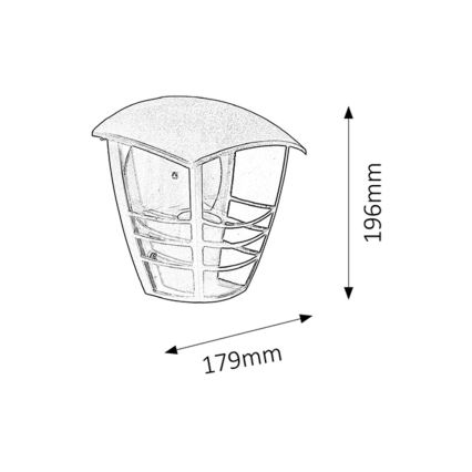 Rabalux - Buiten wandlamp 1xE27/60W/230V IP44