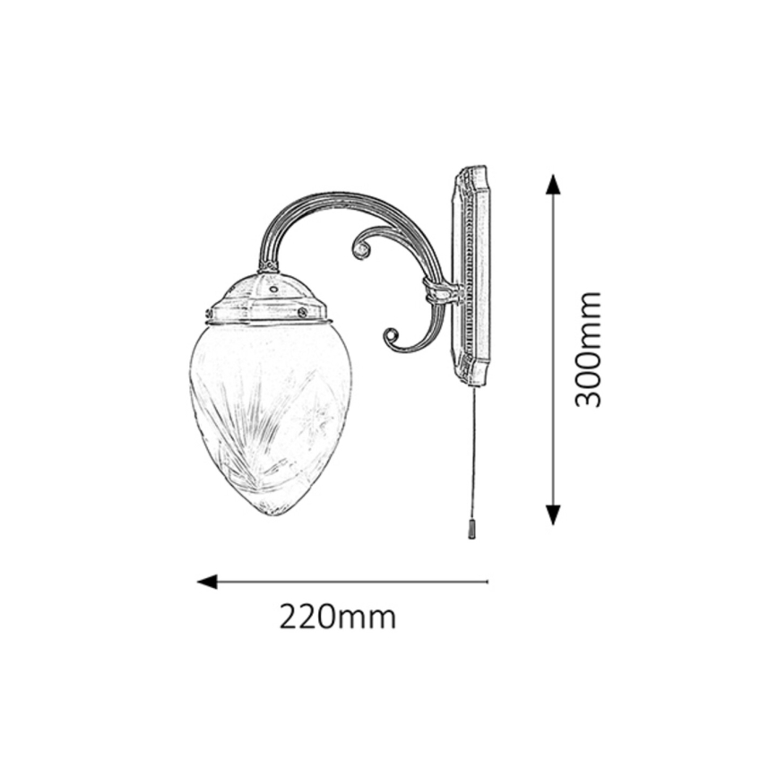 Rabalux 8631 - Wandlamp ANNABELLA 1xE14/40W/230V