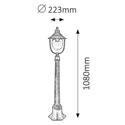 Rabalux - Buitenlamp 1xE27/60W/230V