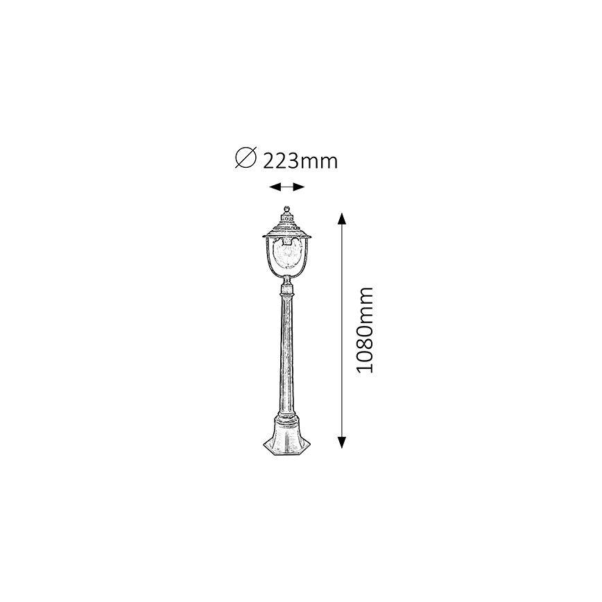 Rabalux - Buitenlamp 1xE27/60W/230V