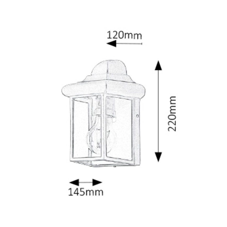 Rabalux - Buiten wandlamp 1xE27/60W/230V IP43 wit
