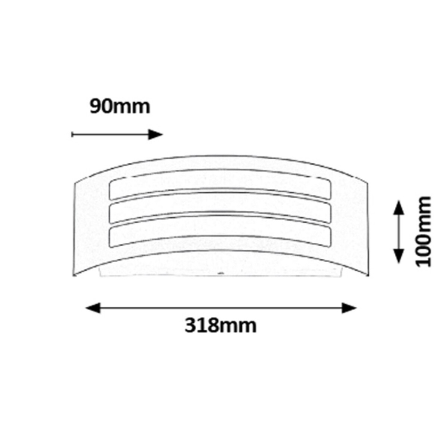 Rabalux - Buiten wandlamp 1xE27/14W IP44