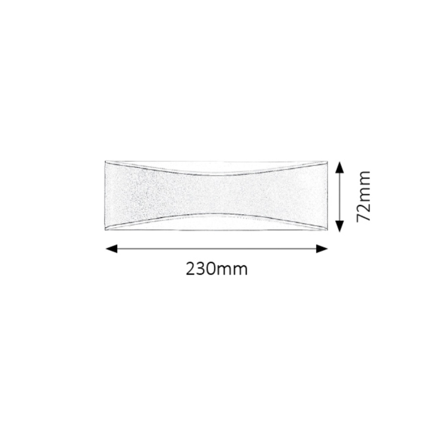 Rabalux - LED Wandlamp voor buiten LED/10W/230V IP65