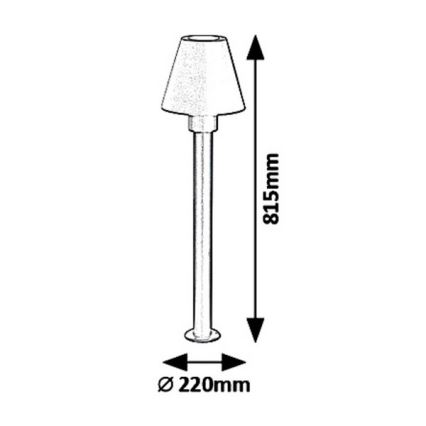 Rabalux 8845 - Buitenlamp FAVARA 1xE27/14W/230V IP44