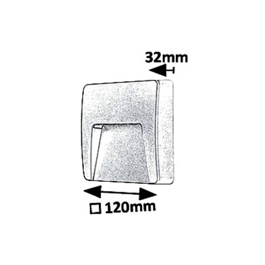 Rabalux 8893 - LED Wandlamp voor buiten TRENTO LED/3W/230V IP65