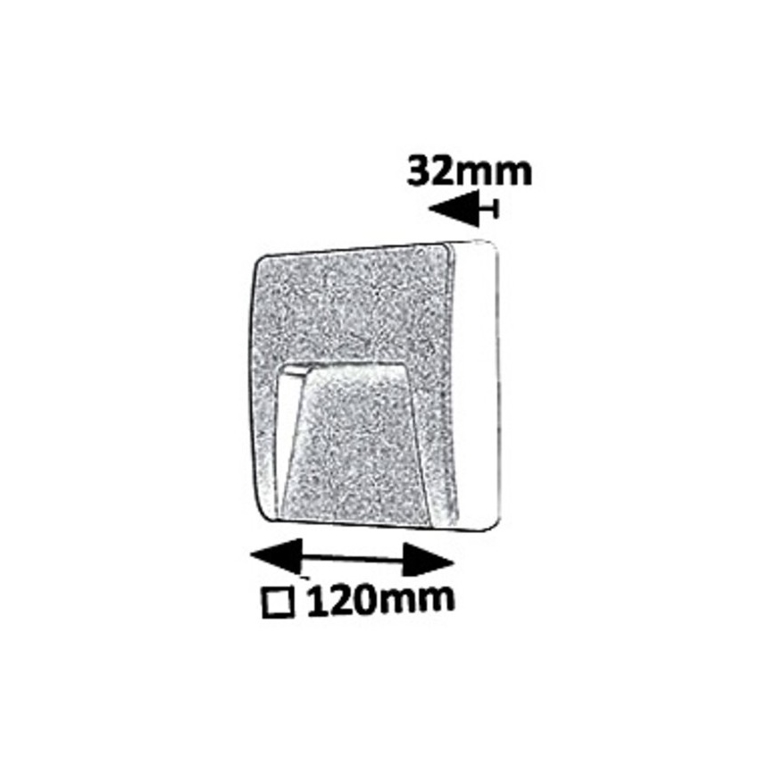 Rabalux 8894 - LED Wandlamp voor buiten TRENTO LED/3W/230V IP65