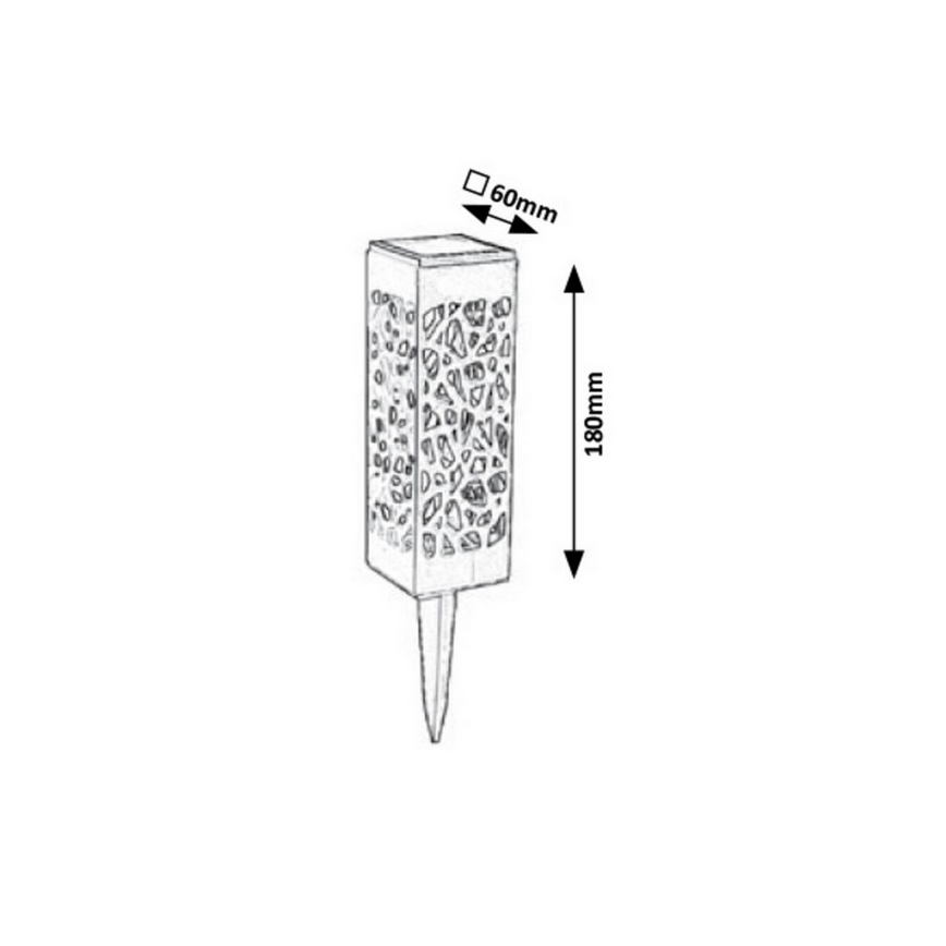 Rabalux - LED Solar buitenlamp LED/0,16W/1xAA IP24