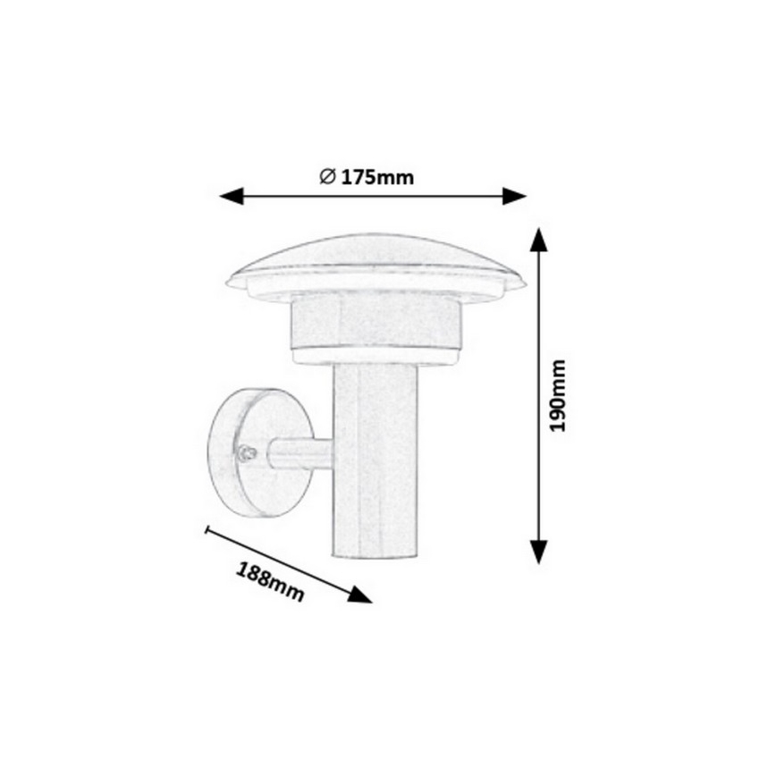 Rabalux - LED Wandlamp voor buiten LED/9W/230V IP44 1000lm 4000K