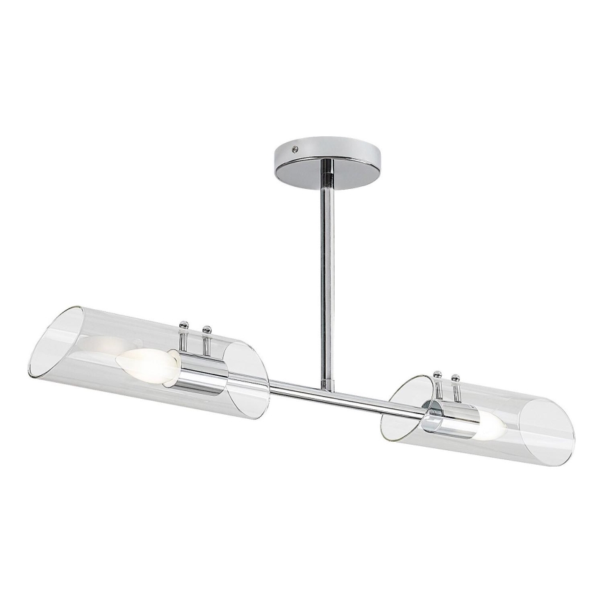 Rabalux - Badkamer hanglamp met vaste pendel 2xE14/12W/230V IP44 glanzend chroom