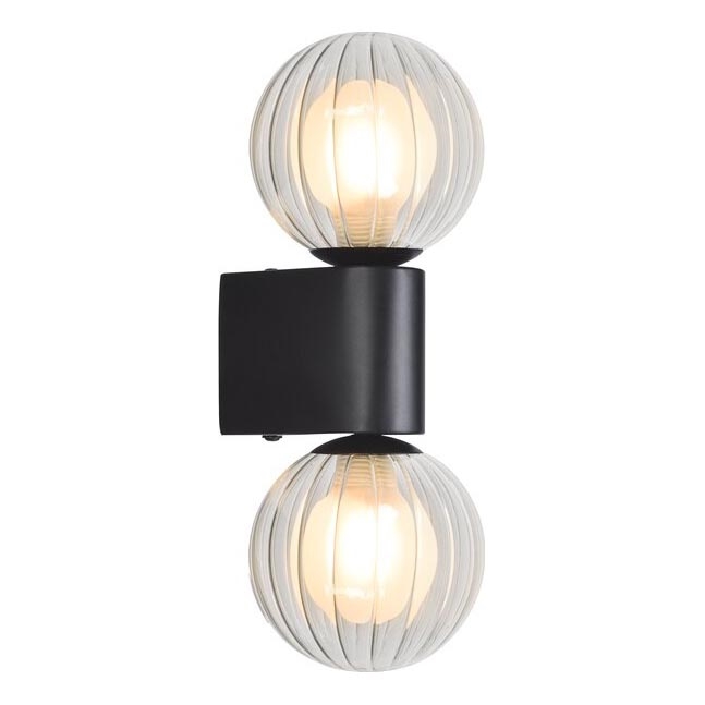 Rabalux - Badkamer wandlamp 2xG9/3,5W/230V IP44 zwart