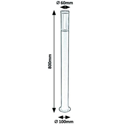 Rabalux - Buitenlamp 1xGU10/7W/230V IP44 80 cm