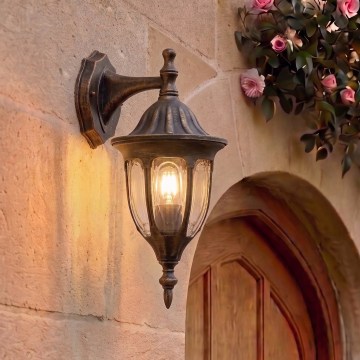 Rabalux - Buitenwandlamp 1xE27/60W/230V IP43 goud/patina/zwart
