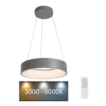 Rabalux - Dimbare LED Hanglamp aan een koord LED/24W/230V rond + afstandsbediening 3000-6000K