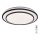 Rabalux - Dimbare LED Plafond Lamp LED/40W/230V 3000-6500K zwart + afstandsbediening