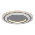 Rabalux - Dimbare LED-plafondlamp LED/56W/230V 3000/4000/6000K, mat chroom, met afstandsbediening, Ø 45 cm