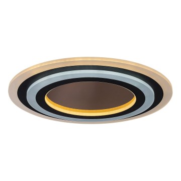 Rabalux - Dimbare LED Plafondlamp LED/56W/230V 3000/4000/6000K mat chroom/zwart + afstandsbediening