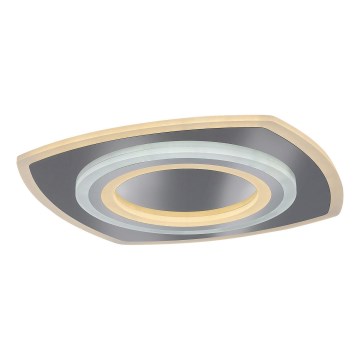 Rabalux - Dimbare LED-plafondlamp LED/60W/230V 3000/4000/6000K mat chroom + afstandsbediening 48x48 cm