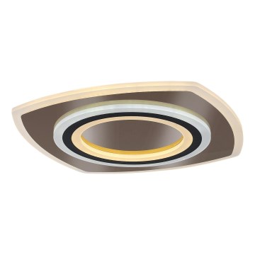 Rabalux - Dimbare LED Plafondlamp LED/60W/230V 3000/4000/6000K mat chroom/zwart + afstandsbediening