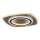 Rabalux - Dimbare LED Plafondlamp LED/60W/230V 3000/4000/6000K mat chroom/zwart + afstandsbediening