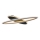 Rabalux - Dimbare LED Plafondlamp LED/70W/230V 3000/4000/6000K zwart + afstandsbediening