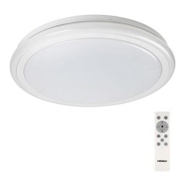 Rabalux - Dimbare LED-plafondlamp met afstandsbediening, RGB, 32W, 230V, Ø 40 cm
