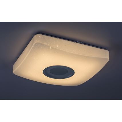 Rabalux - Dimbare LED RGB Plafond Lamp met Luidspreker LED/18W/230V + afstandsbediening