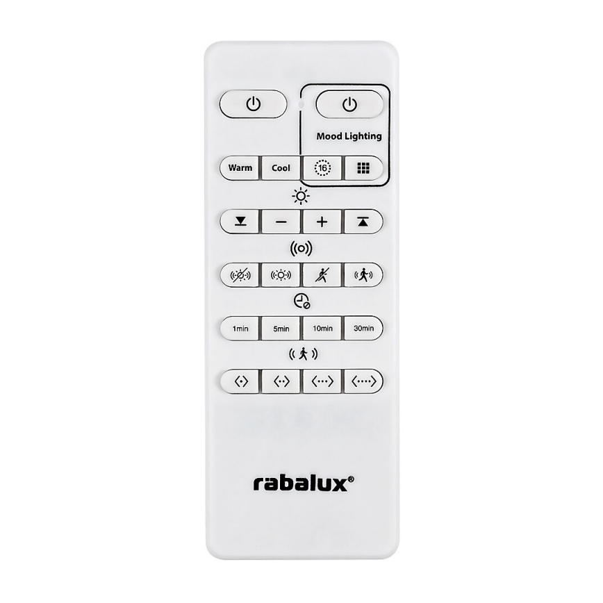 Rabalux - Dimbare LED RGB plafondlamp met sensor LED/28W/230V 2700-5000K + afstandsbediening