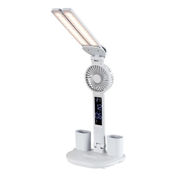 Rabalux - Dimbare LED-tafellamp met ventilator en display LED/7W/5V 3000/4000/6500K