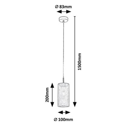 Rabalux - Hanglamp aan een koord 1xE14/25W/230V