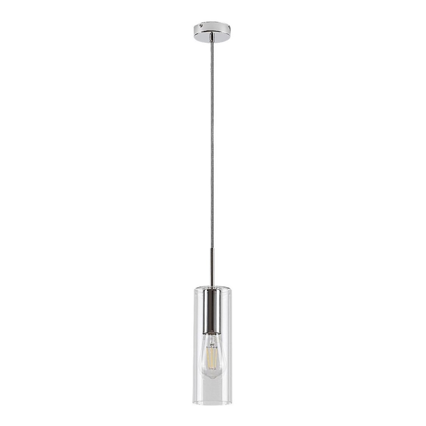 Rabalux - Hanglamp aan een koord 1xE27/40W/230V doorzichtig/glanzend chroom