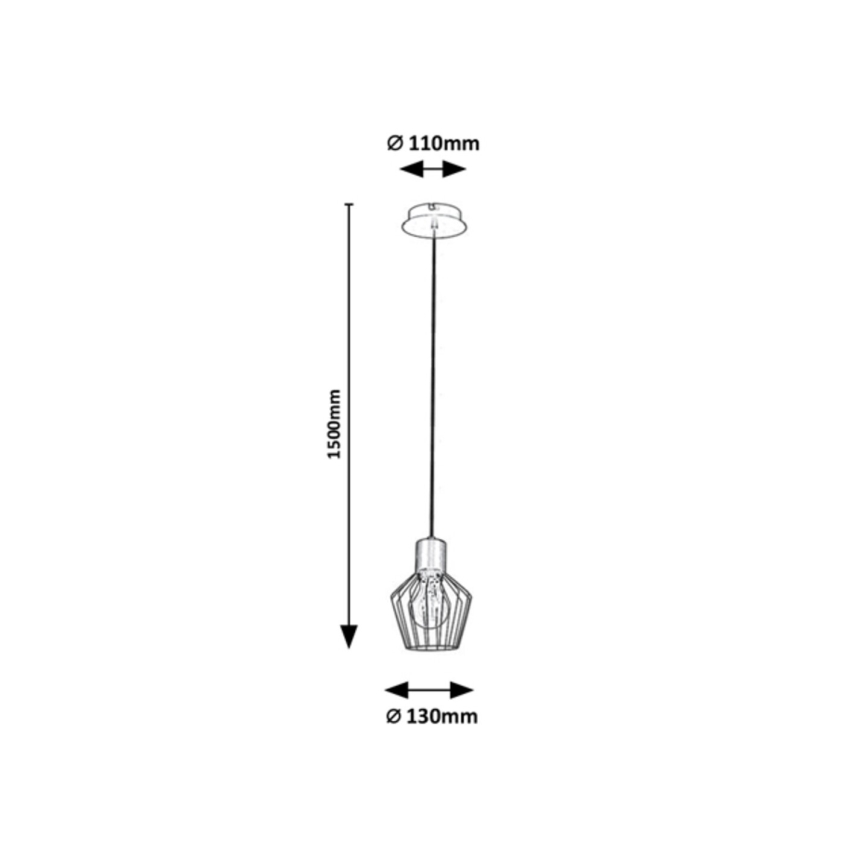 Rabalux - Hanglamp aan een koord 1xE27/40W/230V