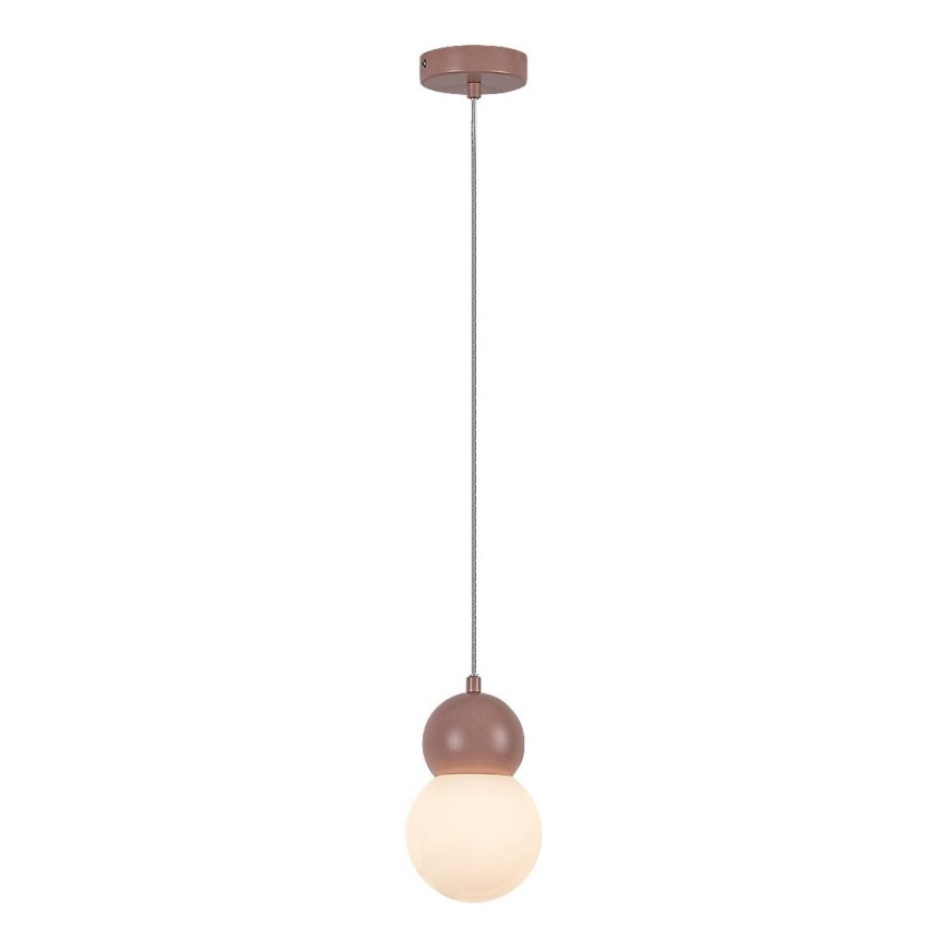 Rabalux - Hanglamp aan een koord 1xG9/38W/230V roze