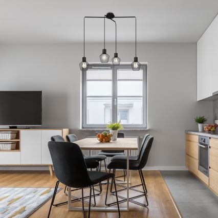 Rabalux - Hanglamp aan een koord 4xE27/40W/230V