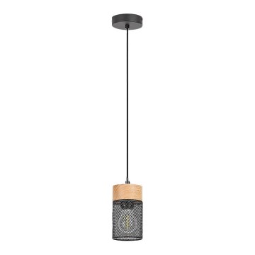 Rabalux - Hanglamp aan kabel 1xE27/25W/230V beukenhout