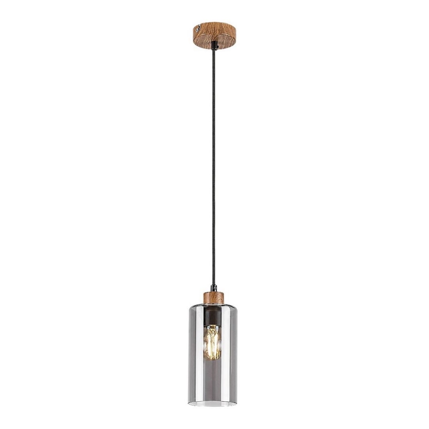 Rabalux - Hanglamp aan kabel 1xE27/25W/230V eiken