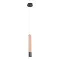Rabalux - Hanglamp aan kabel 1xGU10/50W/230V beukenhout