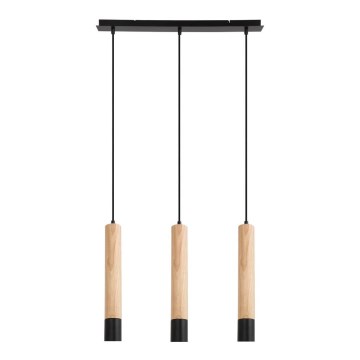 Rabalux - Hanglamp aan kabel 3xGU10/50W/230V beukenhout