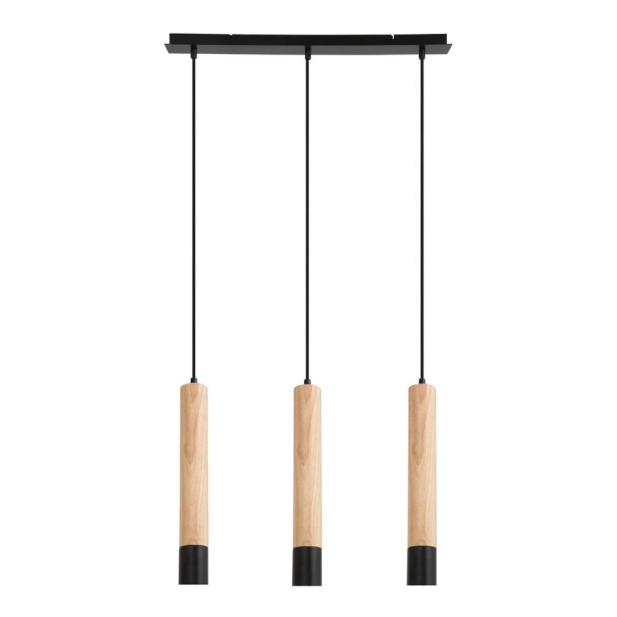 Rabalux - Hanglamp aan kabel 3xGU10/50W/230V beukenhout