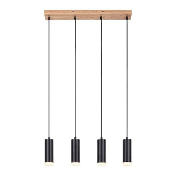 Rabalux - Hanglamp aan kabel 4xGU10/5W/230V eiken
