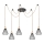 Rabalux - Hanglamp aan kabel 5xE27/40W/230V spin zwart/beuk