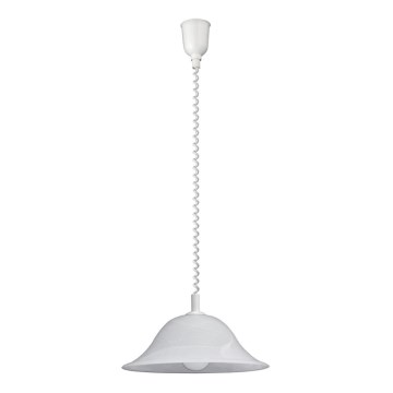 Rabalux - In hoogte verstelbare hanglamp 1xE27/60W/230V albasten glas