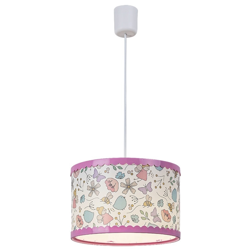 Rabalux - Kinder hanglamp aan een koord 1xE27/40W/230V roze